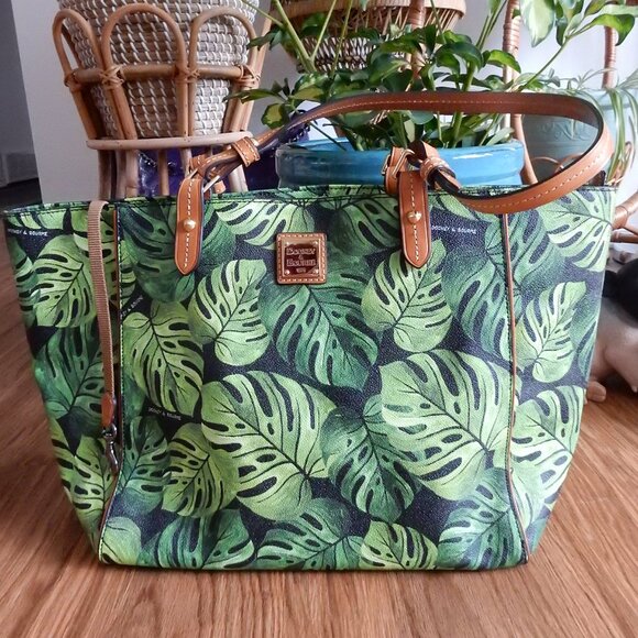Dooney & Bourke monstera leaf tote - Picture 1 of 12